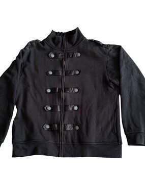 Our Silent Procession Black Military Style Jacket X-Large